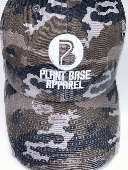 PLANT BASE APPAREL ARMY GRAY DENIM DAD HATS