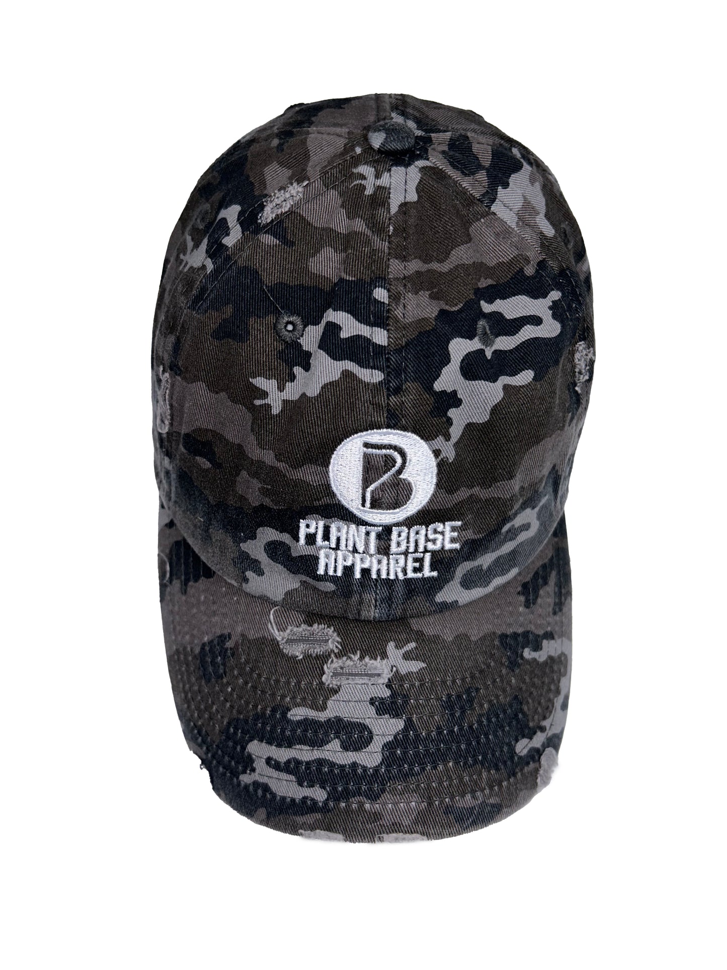 PLANT BASE APPAREL ARMY GRAY DENIM DAD HATS