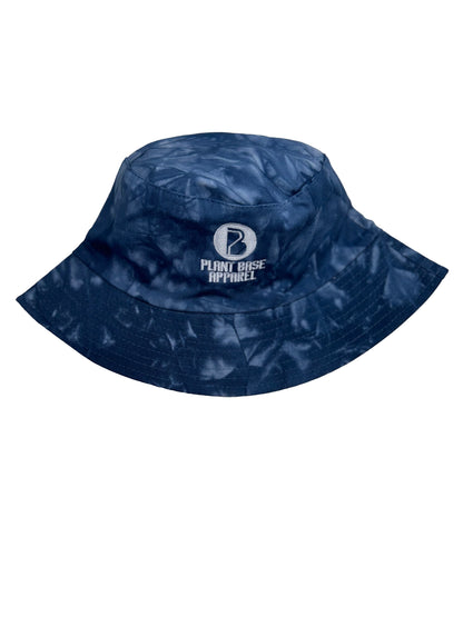 PLANT BASE APPAREL BEACH BOY BUCKET HAT TYE DYE BLUE